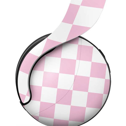 Pink and White Checkerboard PULSE 3D Wireless Headset for PS5 Skin