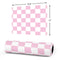 Pink and White Checkerboard Gaming Mouse Pad