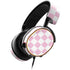 Pink and White Checkerboard SteelSeries Arctis 5 Skin