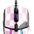 Pink and White Checkerboard SteelSeries Rival 600 Gaming Mouse Skin
