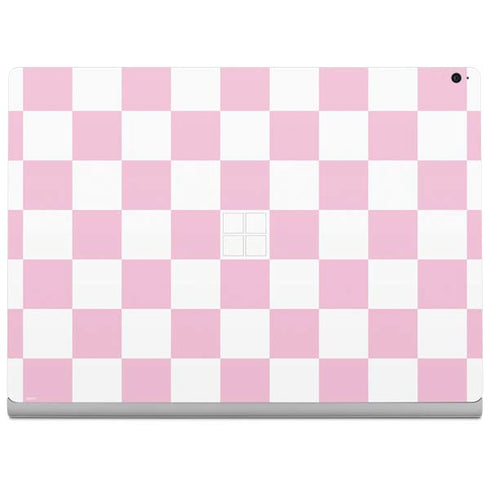 Pink and White Checkerboard Surface Book 2 15in Skin