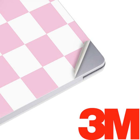 Pink and White Checkerboard Surface Laptop 3 13.5in Skin