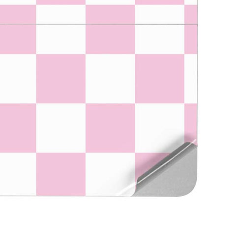 Pink and White Checkerboard Surface Laptop Studio Skin