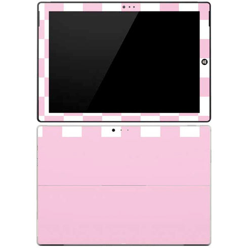 Pink and White Checkerboard Surface Pro 3 Skin
