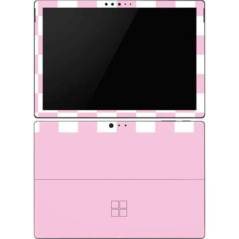 Pink and White Checkerboard Surface Pro 6 Skin