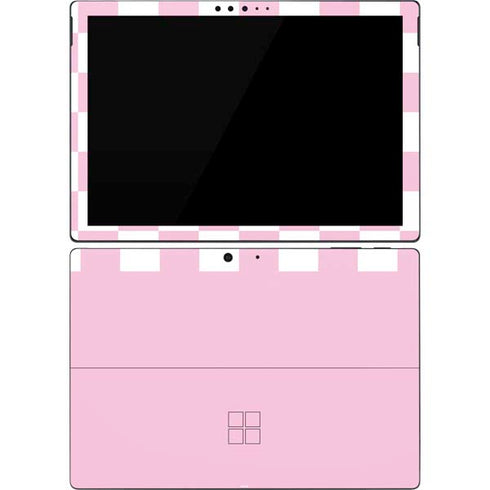 Pink and White Checkerboard Surface Pro 7 Skin