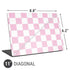 Pink and White Checkerboard Universal Laptop 11in (8.8 x 6.2in) Skin