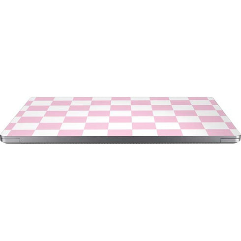 Pink and White Checkerboard Universal Laptop 13in (10.6 x 7.6in) Skin