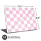 Pink and White Checkerboard Universal Laptop 14in (11.4 x 8.2in) Skin