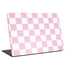 Pink and White Checkerboard Universal Laptop 14in (11.4 x 8.2in) Skin