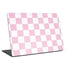 Pink and White Checkerboard Universal Laptop 16.6in (13.4 x 9.7in) Skin