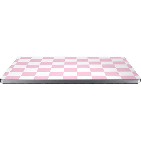 Pink and White Checkerboard Universal Laptop 16in (13 x 9.4in) Skin