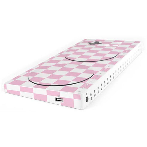 Pink and White Checkerboard Xbox Adaptive Controller Skin