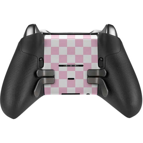 Pink and White Checkerboard Xbox Elite Wireless Controller Series 2 Skin