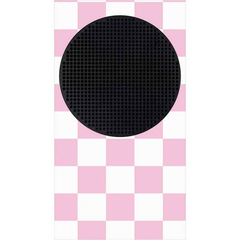 Pink and White Checkerboard Xbox Series S Skins