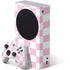 Pink and White Checkerboard Xbox Series S Skins