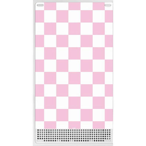 Pink and White Checkerboard Xbox Series S Skins