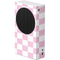 Pink and White Checkerboard Xbox Series S Console Skin