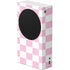 Pink and White Checkerboard Xbox Series S Console Skin