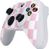 Pink and White Checkerboard Xbox Series S Controller Skin