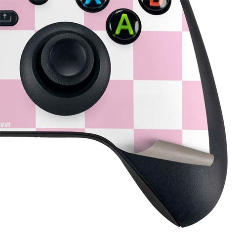 Pink and White Checkerboard Xbox Series X Bundle Skin
