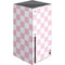 Pink and White Checkerboard Xbox Series X Console Skin