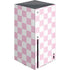 Pink and White Checkerboard Xbox Series X Console Skin