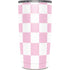 Pink and White Checkerboard Yeti 20oz Tumbler Skin