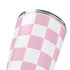 Pink and White Checkerboard Yeti 20oz Tumbler Skin