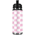 Pink and White Checkerboard YETI Rambler 26oz Bottle Skin