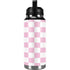 Pink and White Checkerboard YETI Rambler 36oz Bottle Skin