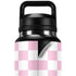 Pink and White Checkerboard YETI Rambler 36oz Bottle Skin