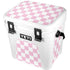 Pink and White Checkerboard YETI Roadie 24 Hard Cooler Skin