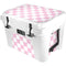 Pink and White Checkerboard YETI Tundra 35 Hard Cooler Skin