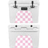 Pink and White Checkerboard YETI Tundra 35 Hard Cooler Skin