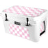 Pink and White Checkerboard YETI Tundra 45 Hard Cooler Skin