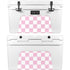 Pink and White Checkerboard YETI Tundra 45 Hard Cooler Skin