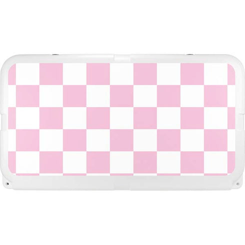Pink and White Checkerboard YETI Tundra 65 Hard Cooler Skin