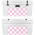 Pink and White Checkerboard YETI Tundra 65 Hard Cooler Skin