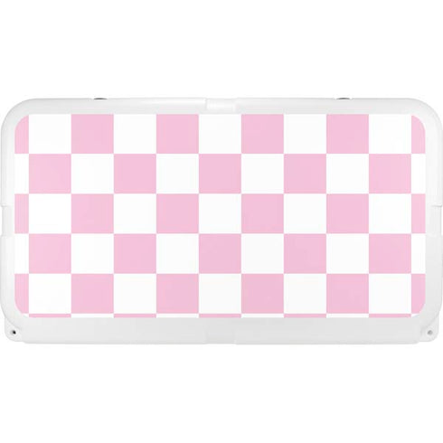 Pink and White Checkerboard YETI Tundra 75 Hard Cooler Skin