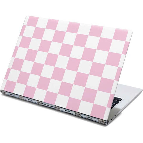 Pink and White Checkerboard Yoga 910 2-in-1 14in Touch-Screen Skin