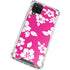 Pink and White Galaxy A12 Clear Case