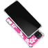 Pink and White Galaxy A12 Clear Case