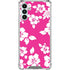 Pink and White Galaxy A13 5G Clear Case