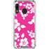 Pink and White Galaxy A30 Clear Case