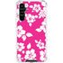 Pink and White Galaxy A54 5G Clear Case