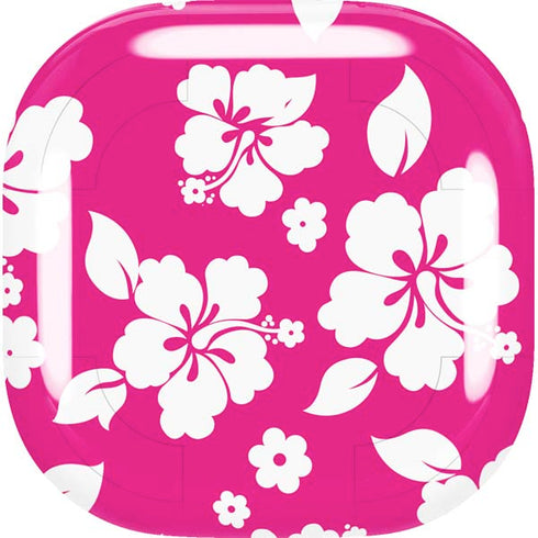 Pink and White Galaxy Buds Live Skin