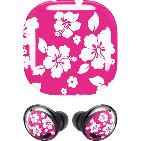 Pink and White Galaxy Buds Pro Skin