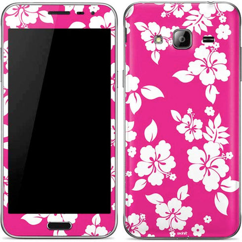 Pink and White Galaxy J3 Skin