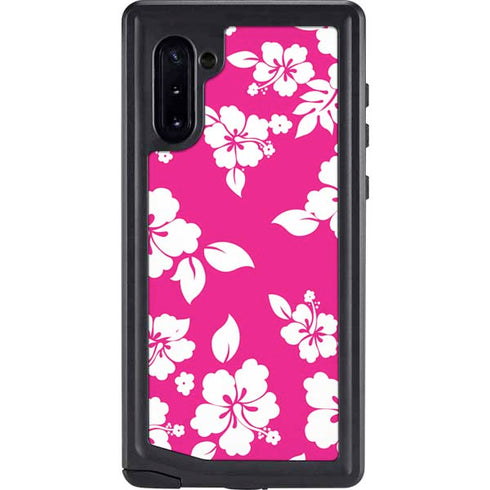 Pink and White Galaxy Note 10 Waterproof Case